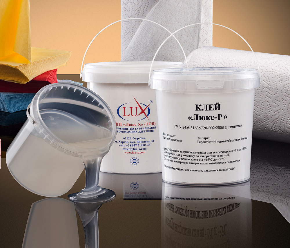 Клеї для виробництва паперових рушників та туалетного паперу